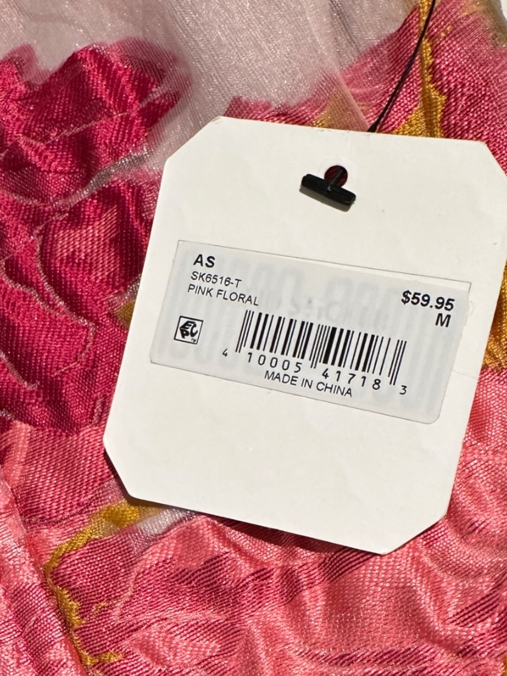 NWT Altar’d State Colorful Strapless Pink Floral Corset Bustier Peplum Top. Sz M - Picture 3 of 3